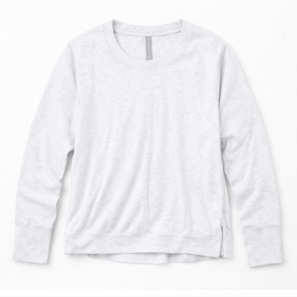 Athleta Light Gray Long Sleeve Sweatshirt, Women's Size Small